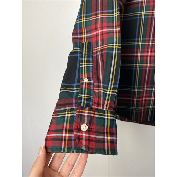 J.Crew Plaid Cotton Shirt Size M Men Classic Button Down Multicolor Long Sleeve - Picture 6 of 13